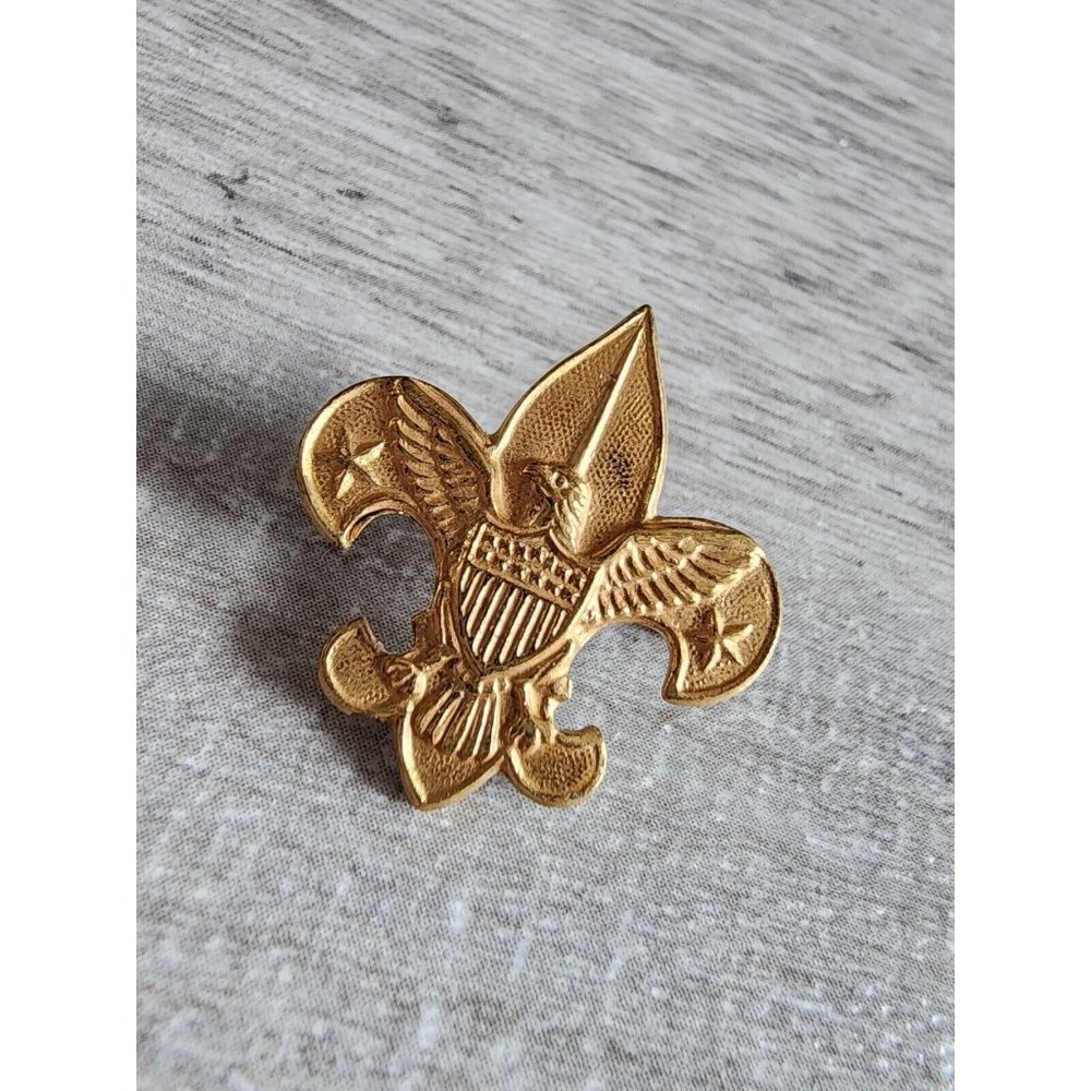 Boy Scouts of America BSA Be Prepared Pat. 1911 Cub Fleur De Lis Tenderfoot Pin